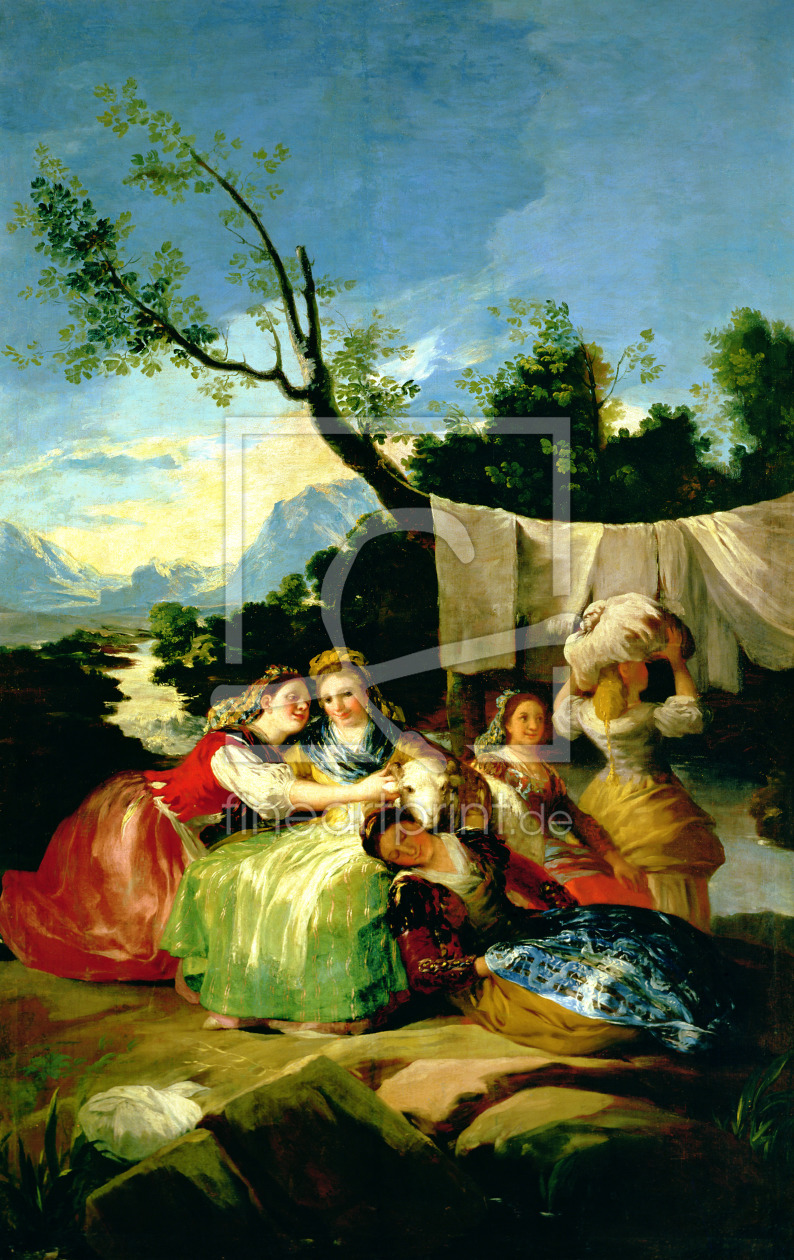 Bild-Nr.: 31000569 The Washerwomen, before 1780 erstellt von Goya, Francisco de