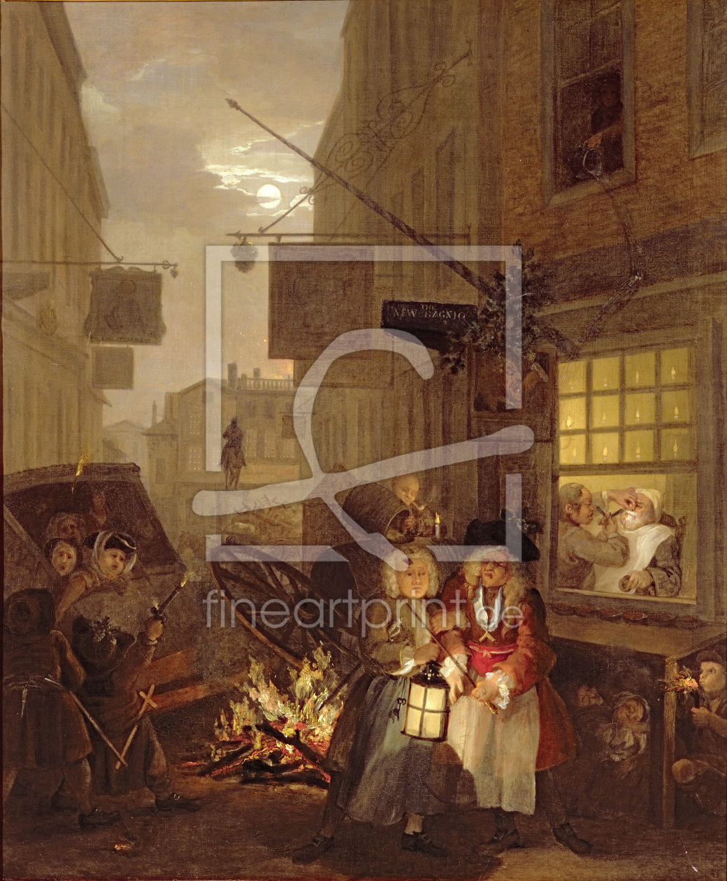 Bild-Nr.: 31000650 The Four Times of Day: Night, 1736 erstellt von Hogarth, William