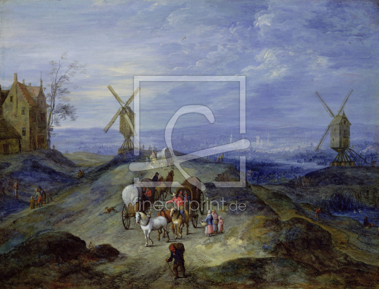 Bild-Nr.: 31000696 Landscape with Two Windmills, 1612 erstellt von Jan Brueghel der Ältere