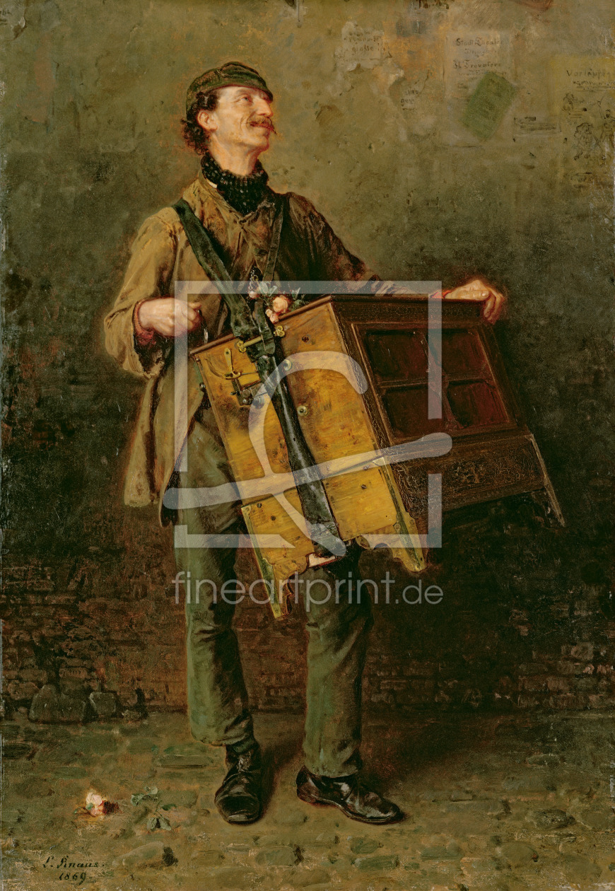 Bild-Nr.: 31000732 The Hurdy-Gurdy Man, 1869 erstellt von Knaus. Ludwig