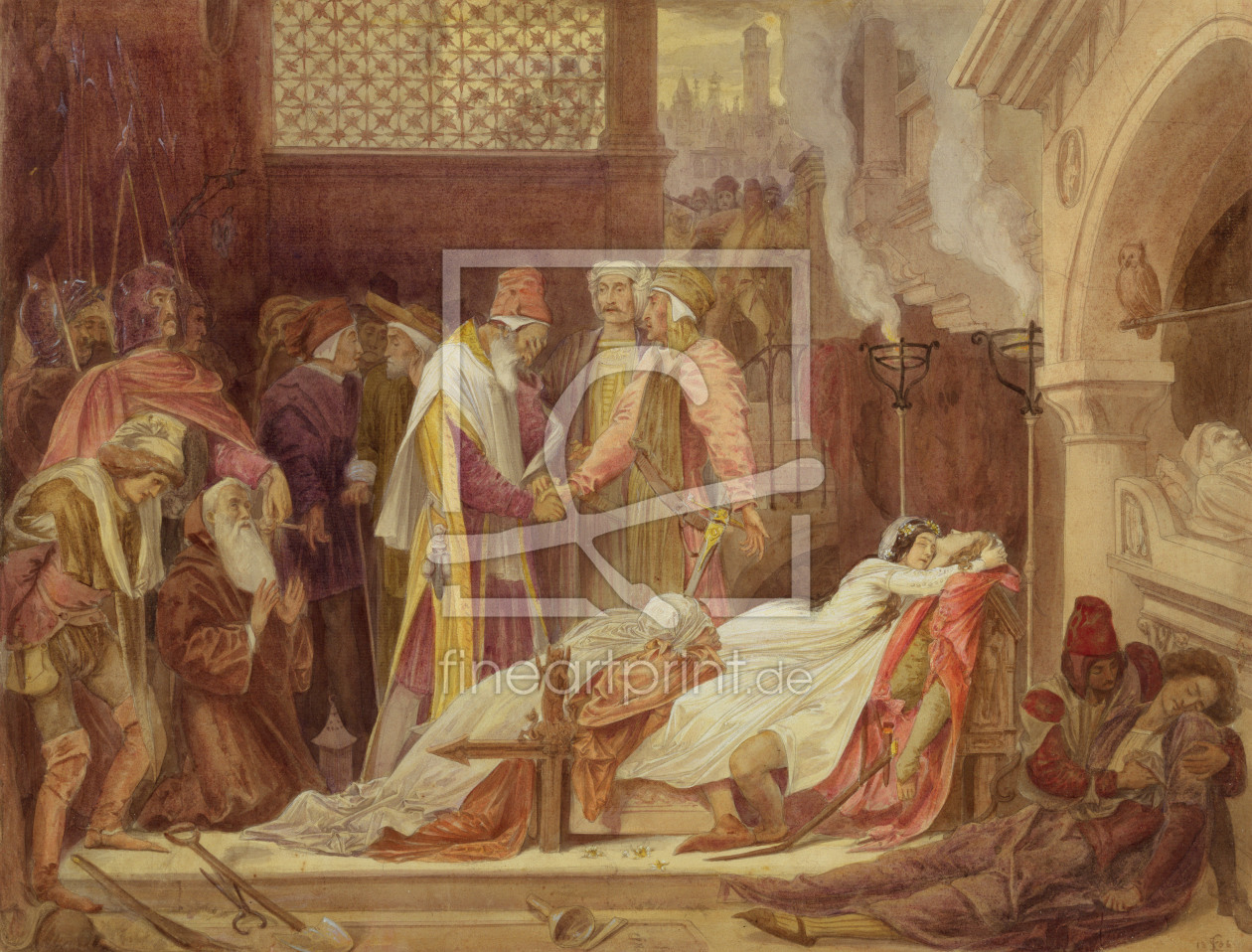 Bild-Nr.: 31000748 The Reconciliation of the Montagues and the Capulets, c.1854 erstellt von Leighton, Frederic