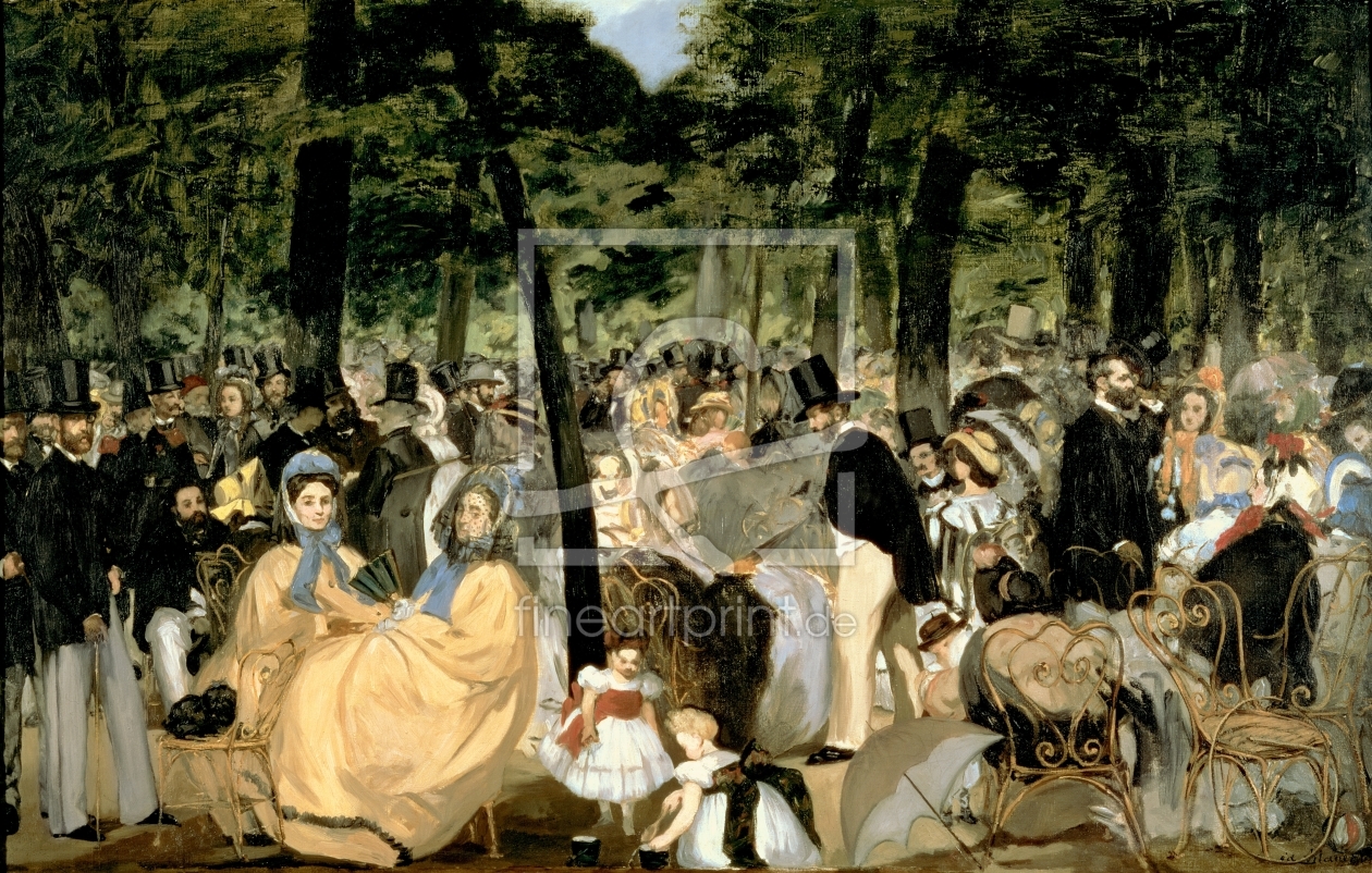Bild-Nr.: 31000769 Music in the Tuileries Gardens, 1862 erstellt von Manet, Edouard