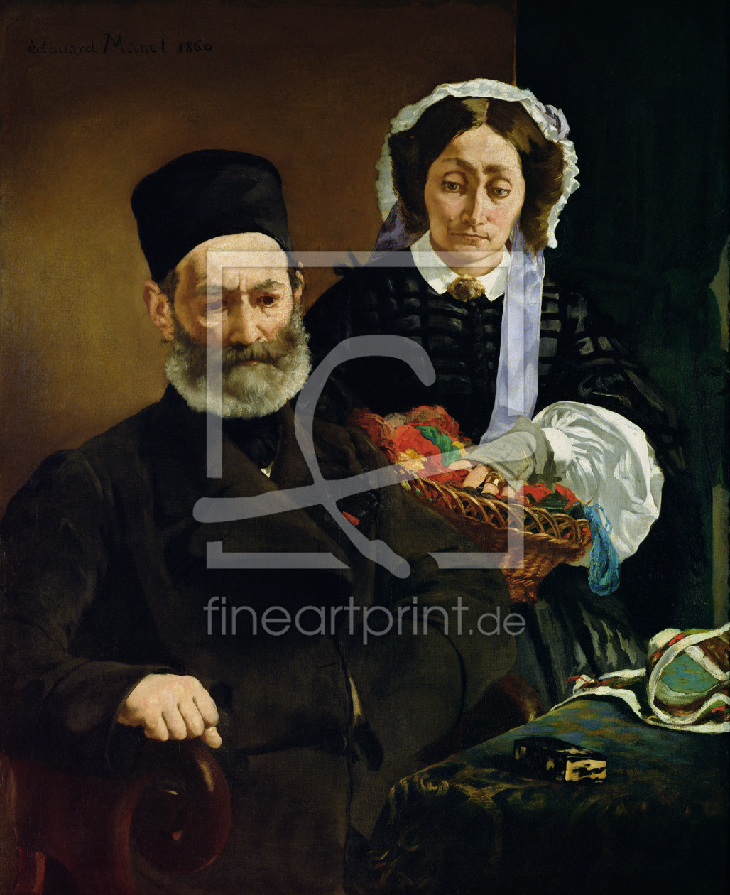 Bild-Nr.: 31000775 Portrait of Monsieur and Madame Auguste Manet, 1860 erstellt von Manet, Edouard
