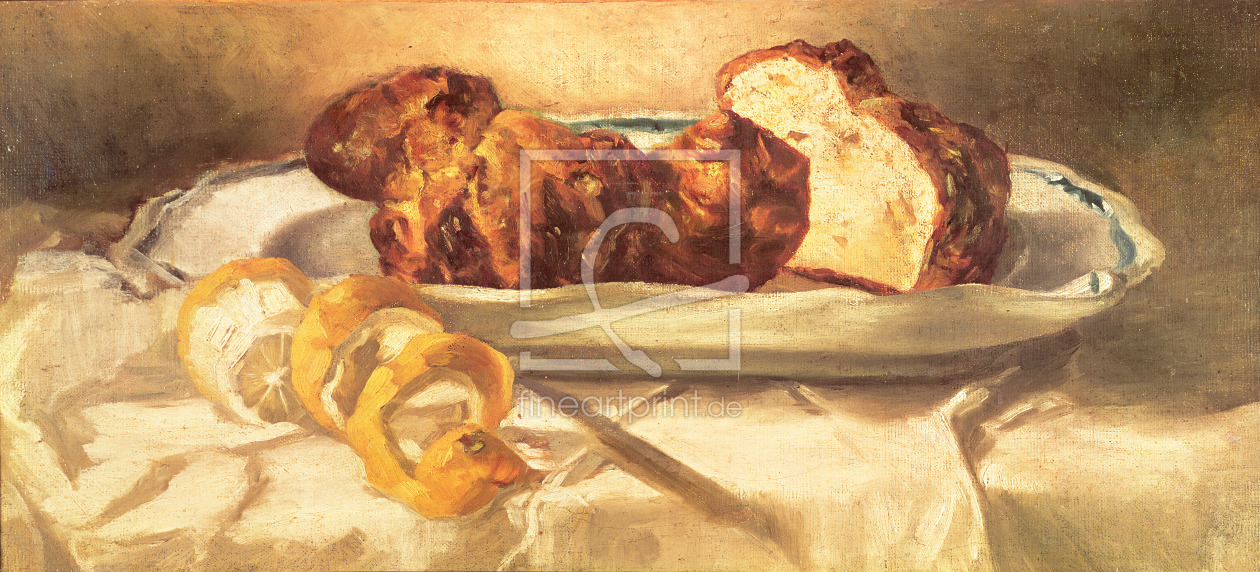 Bild-Nr.: 31000777 Still life with brioches and lemon, 1873 erstellt von Manet, Edouard