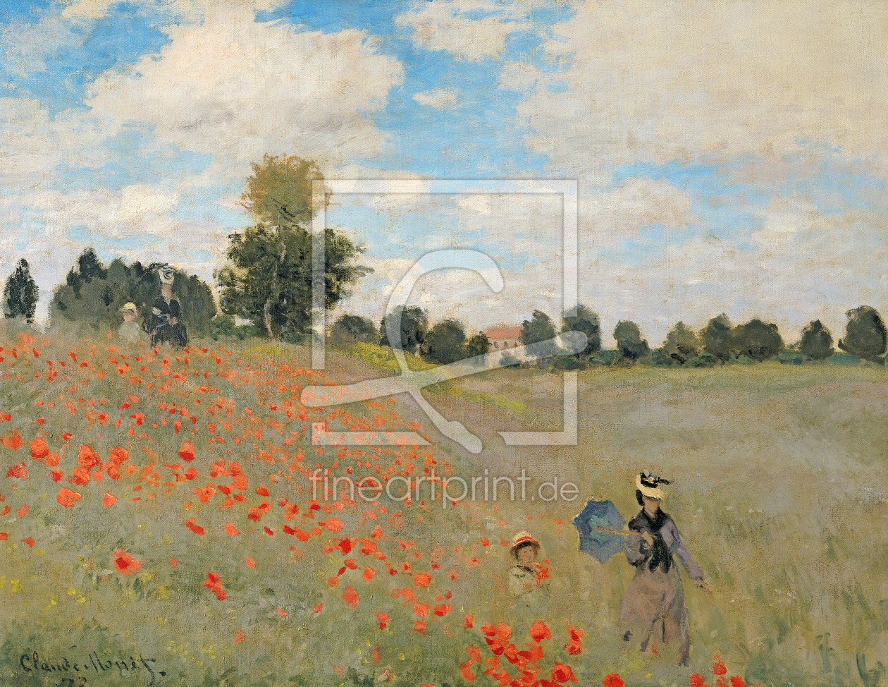 Bild-Nr.: 31000844 Wild Poppies, near Argenteuil , 1873 erstellt von Monet, Claude