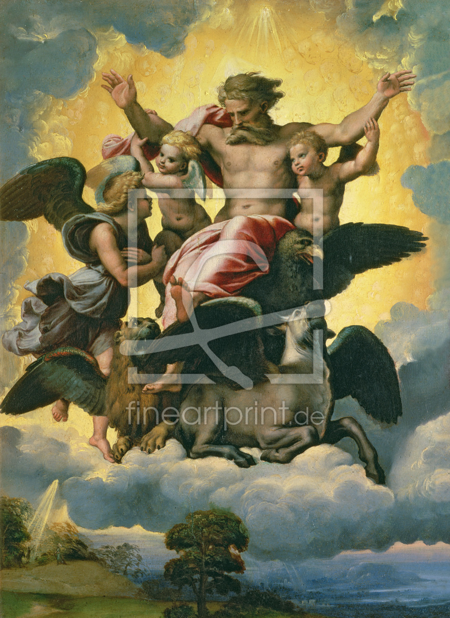 Bild-Nr.: 31000992 Vision of Ezekiel, c.1518 erstellt von Raffaello Santi (Raffael)