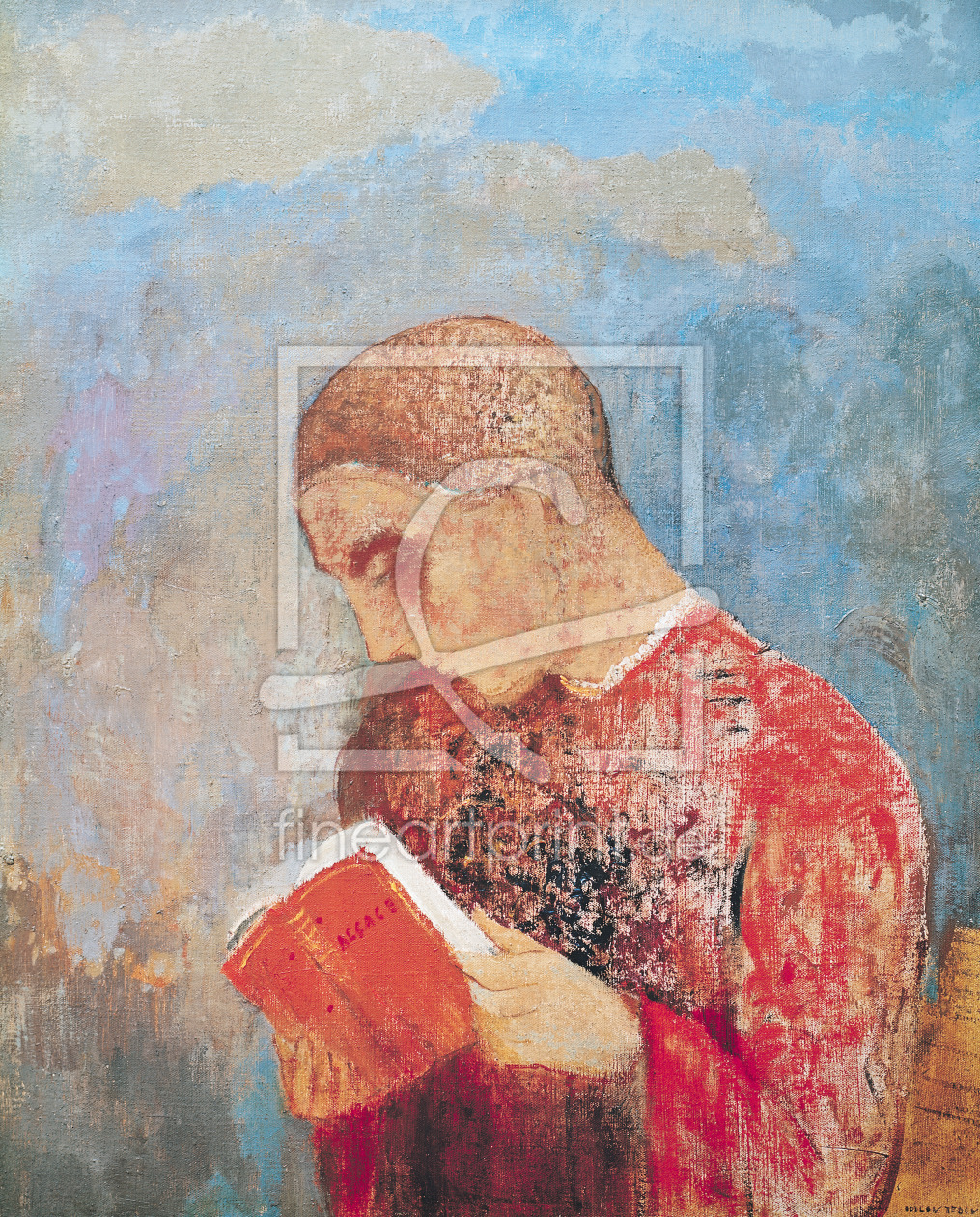 Bild-Nr.: 31001005 Alsace or, Monk Reading, c.1914 erstellt von Redon, Odilon