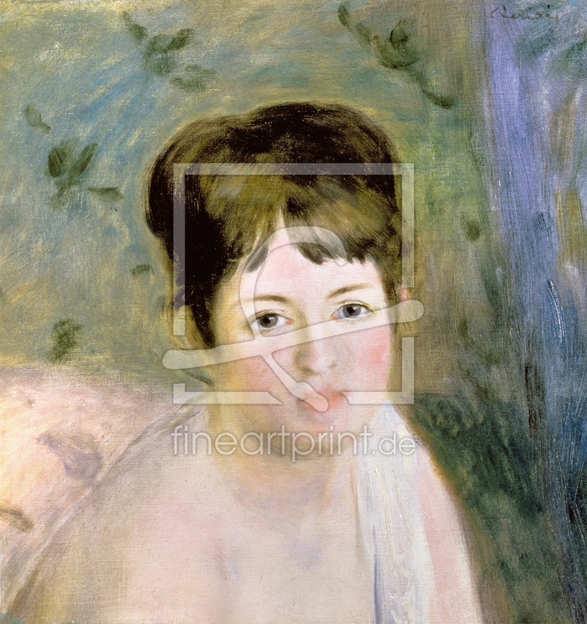 Bild-Nr.: 31001097 Woman's Head, c.1876 erstellt von Renoir, Pierre-Auguste