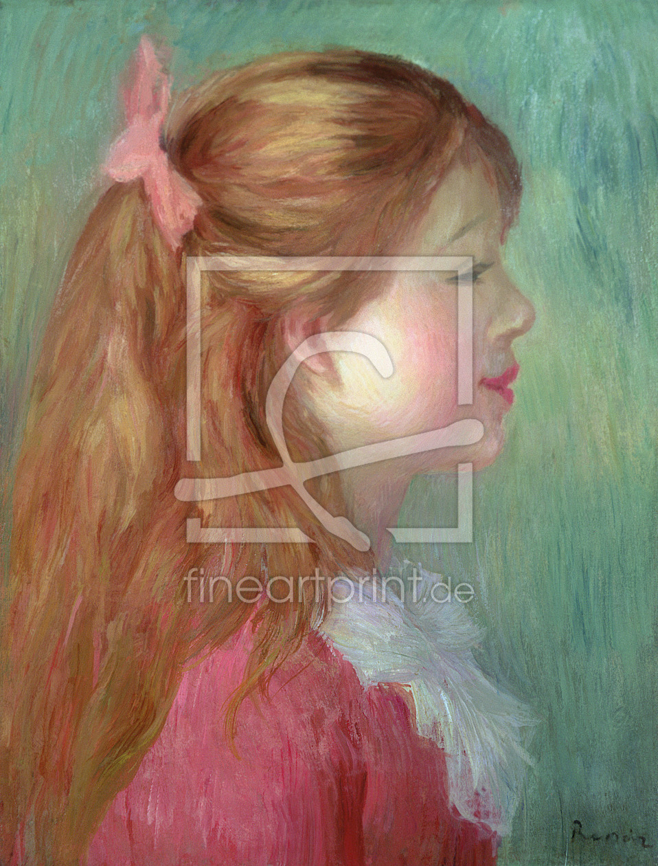 Bild-Nr.: 31001132 Young girl with Long hair in profile, 1890 erstellt von Renoir, Pierre-Auguste