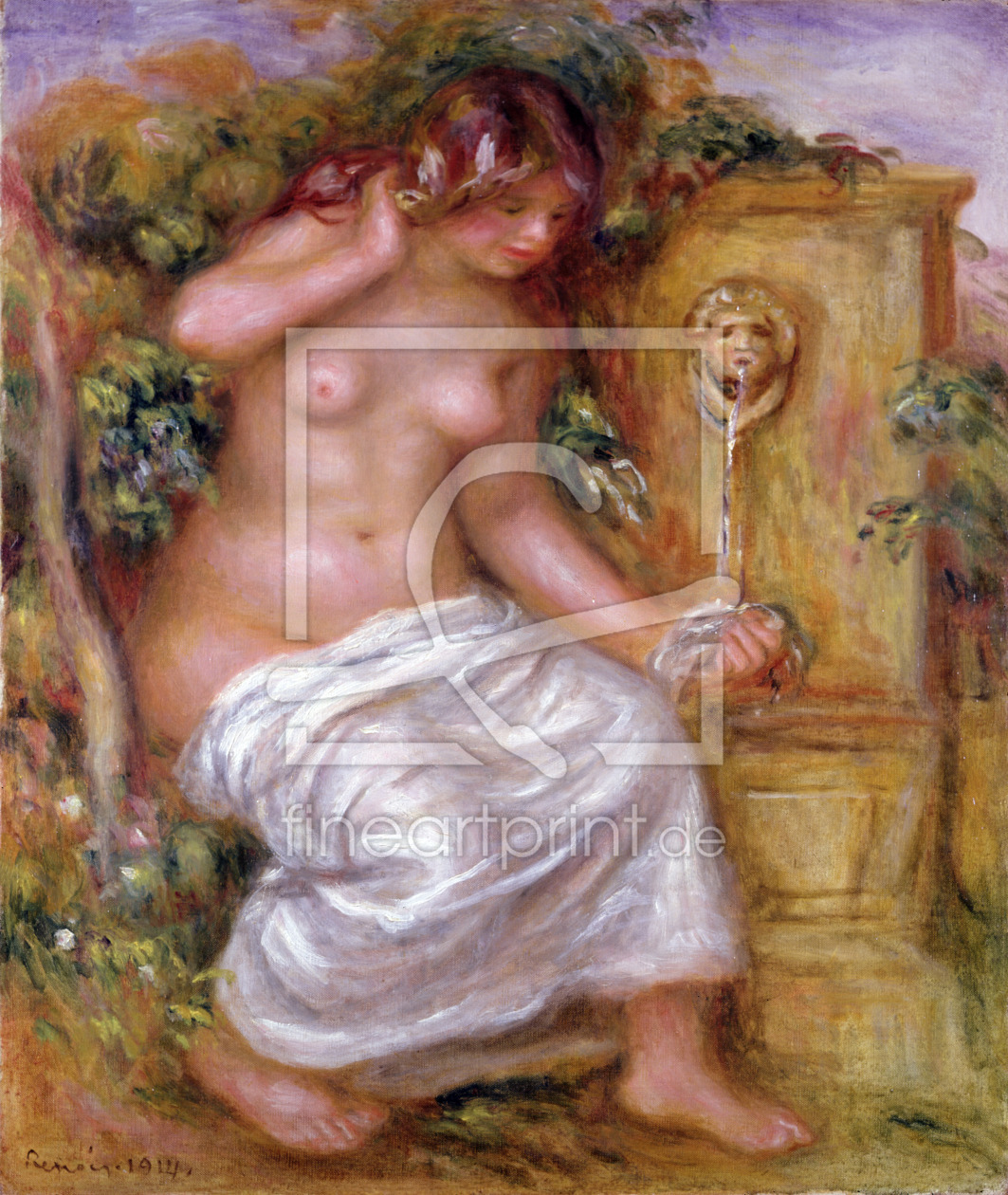 Bild-Nr.: 31001141 The Bather at the Fountain, 1914 erstellt von Renoir, Pierre-Auguste