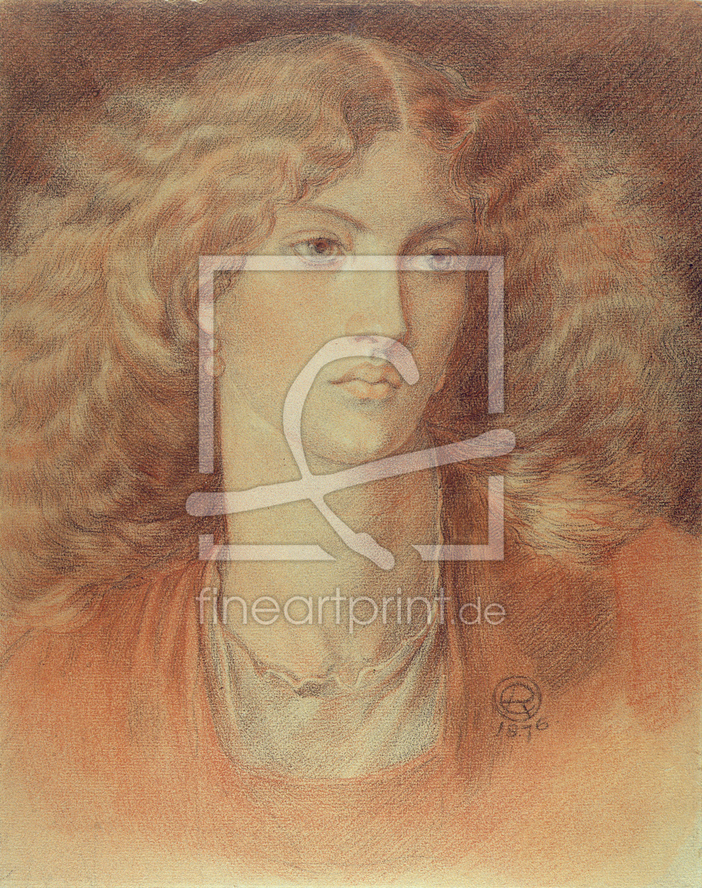 Bild-Nr.: 31001162 Head of a Woman, called Ruth Herbert, 1876 erstellt von Rossetti, Dante Gabriel