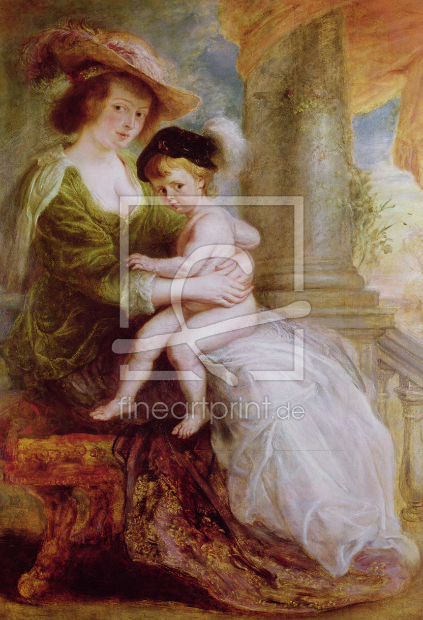 Bild-Nr.: 31001182 Helene Fourment and her son Frans erstellt von Rubens, Peter Paul