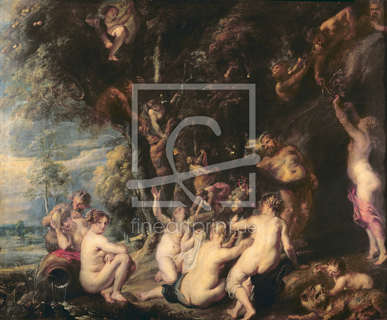 Bild-Nr.: 31001216 Nymphs and Satyrs, c.1635 erstellt von Rubens, Peter Paul