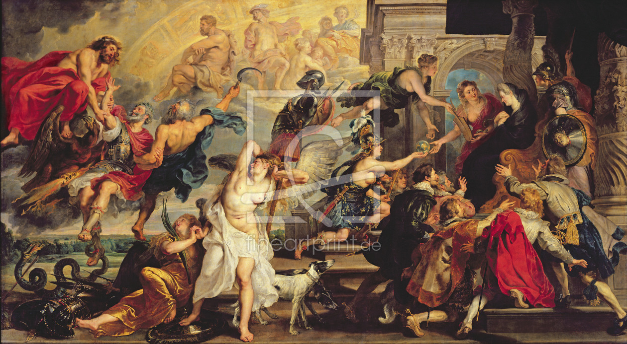 Bild-Nr.: 31001217 The Apotheosis of Henri IV and the Proclamation of the Regency of Marie de Medic erstellt von Rubens, Peter Paul