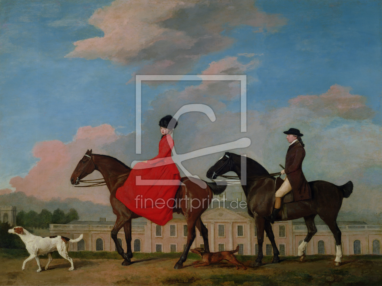 Bild-Nr.: 31001435 John and Sophia Musters riding at Colwick Hall, 1777 erstellt von Stubbs, George