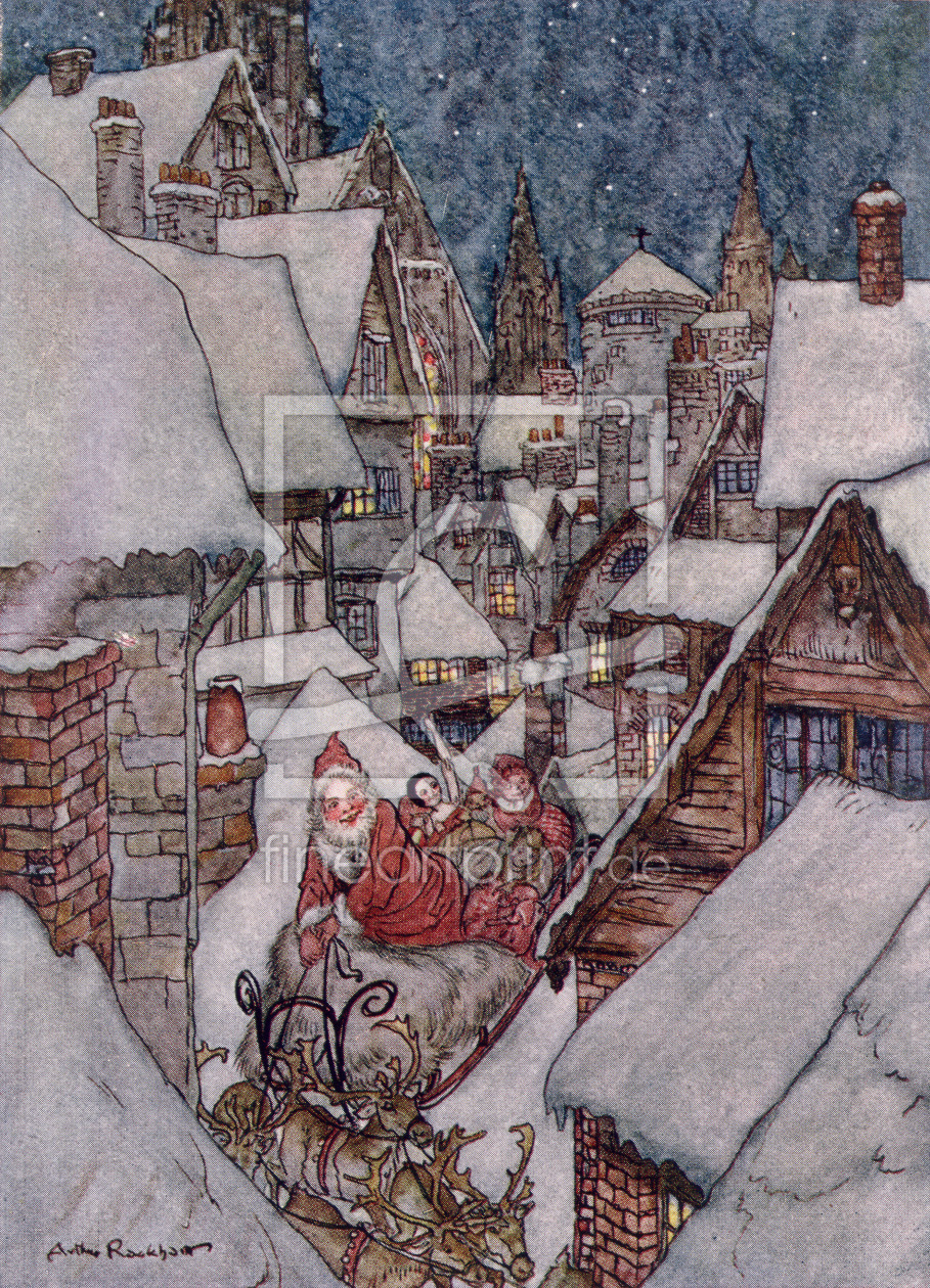 Bild-Nr.: 31001446 Christmas illustrations, from 'The Night Before Christmas' by Clement C. Moore,  erstellt von Rackham, Arthur