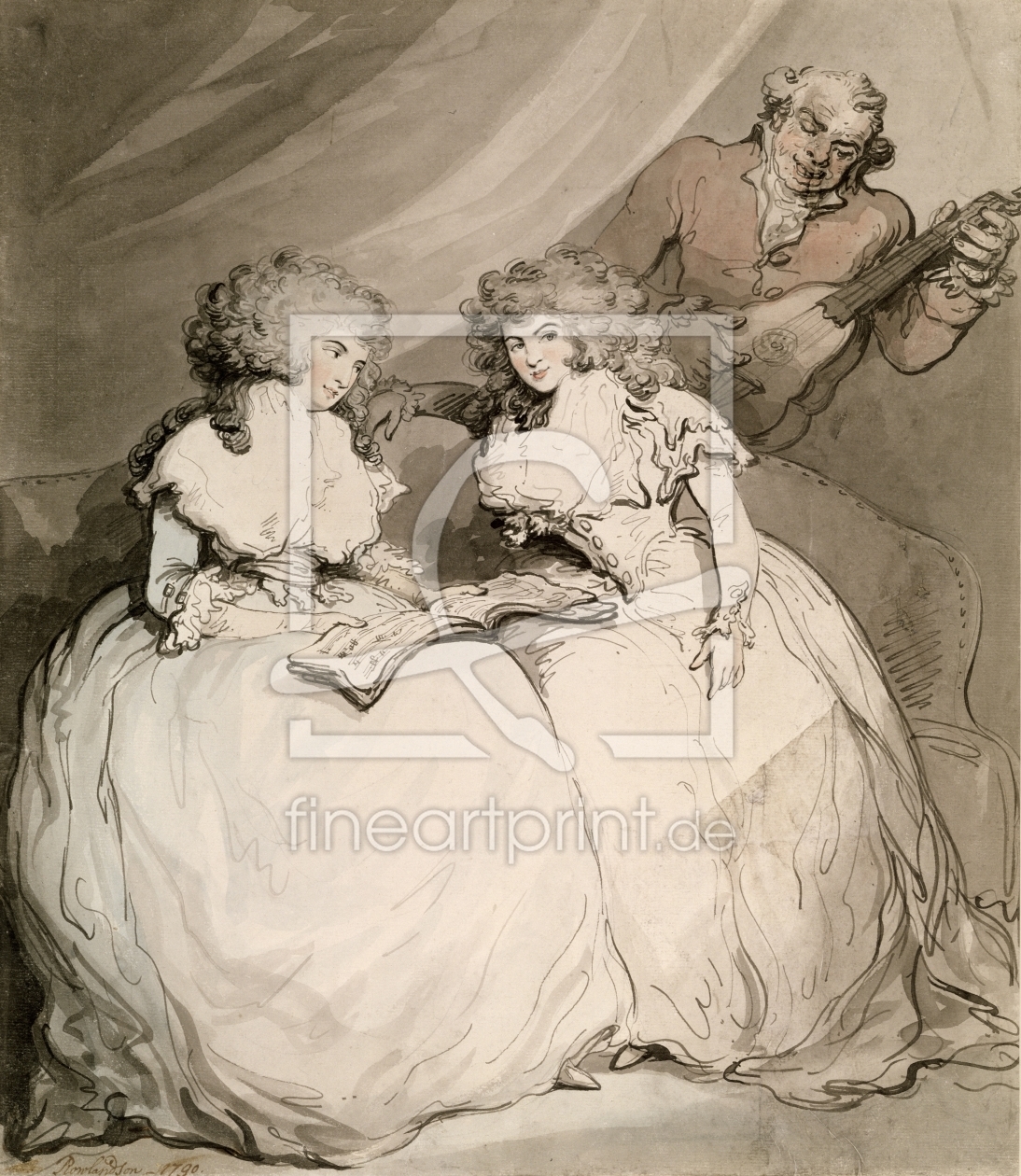 Bild-Nr.: 31001474 The Duchess of Devonshire and her Sister, the Countess of Bessborough erstellt von Rowlandson, Thomas