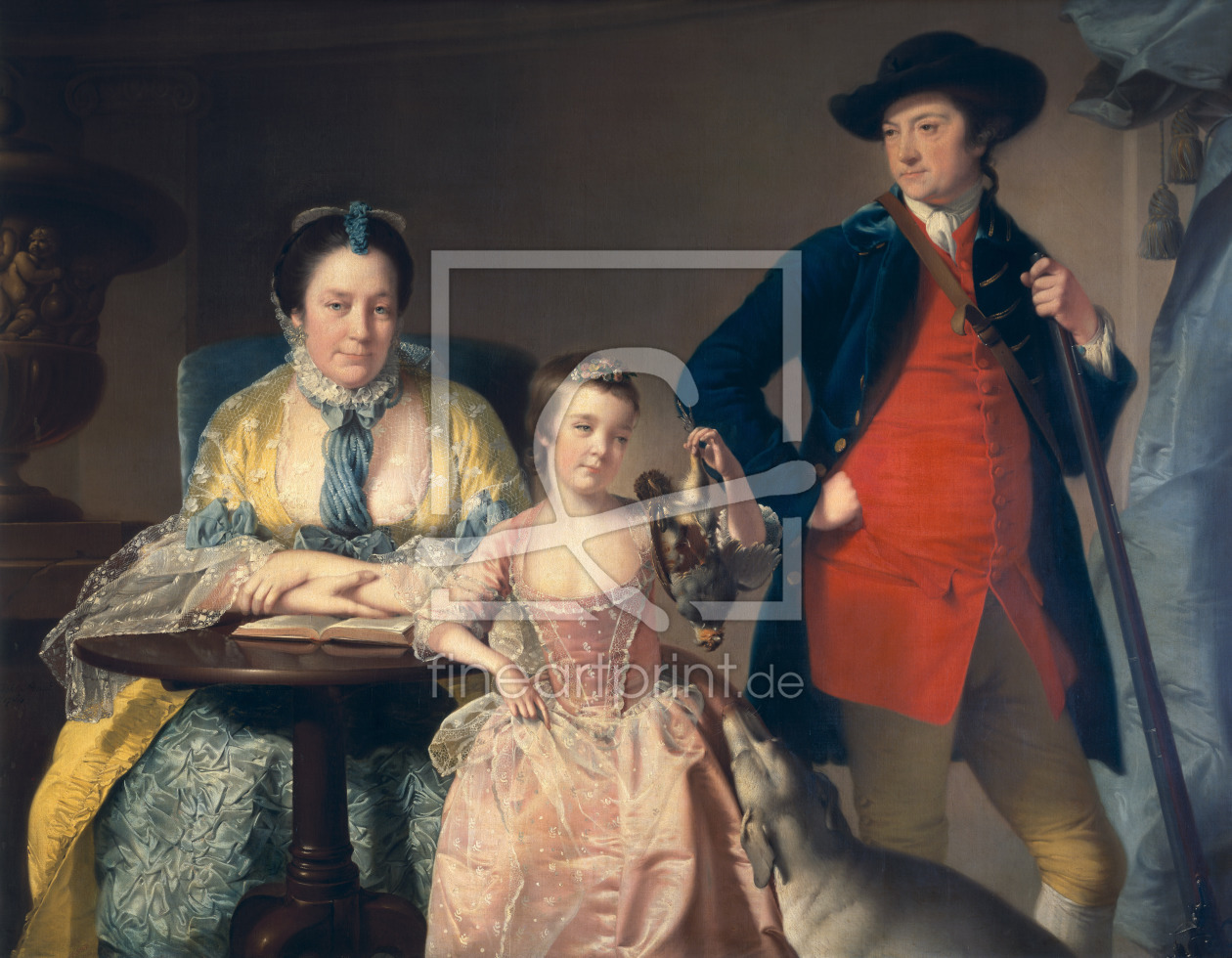 Bild-Nr.: 31001602 James and Mary Shuttleworth with one of their Daughters, 1764 erstellt von Wright of Derby, Joseph