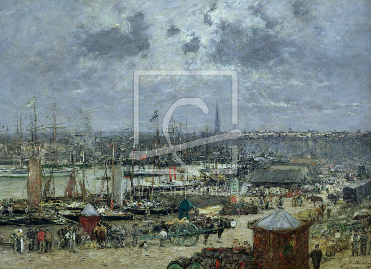 Bild-Nr.: 31001699 The Port of Bordeaux, 1874 erstellt von Boudin, Eugene Louis