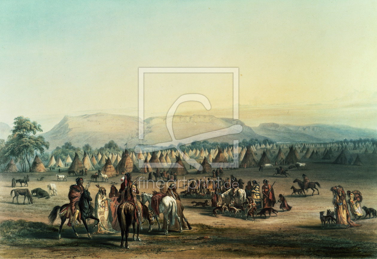 Bild-Nr.: 31001717 Camp of Piekann Indians erstellt von Catlin, George