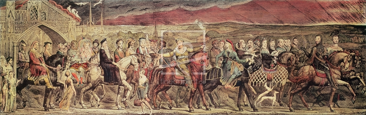 Bild-Nr.: 31001744 Chaucer's Canterbury Pilgrims, engraved and pub. by the artist, 1810 erstellt von Blake, William