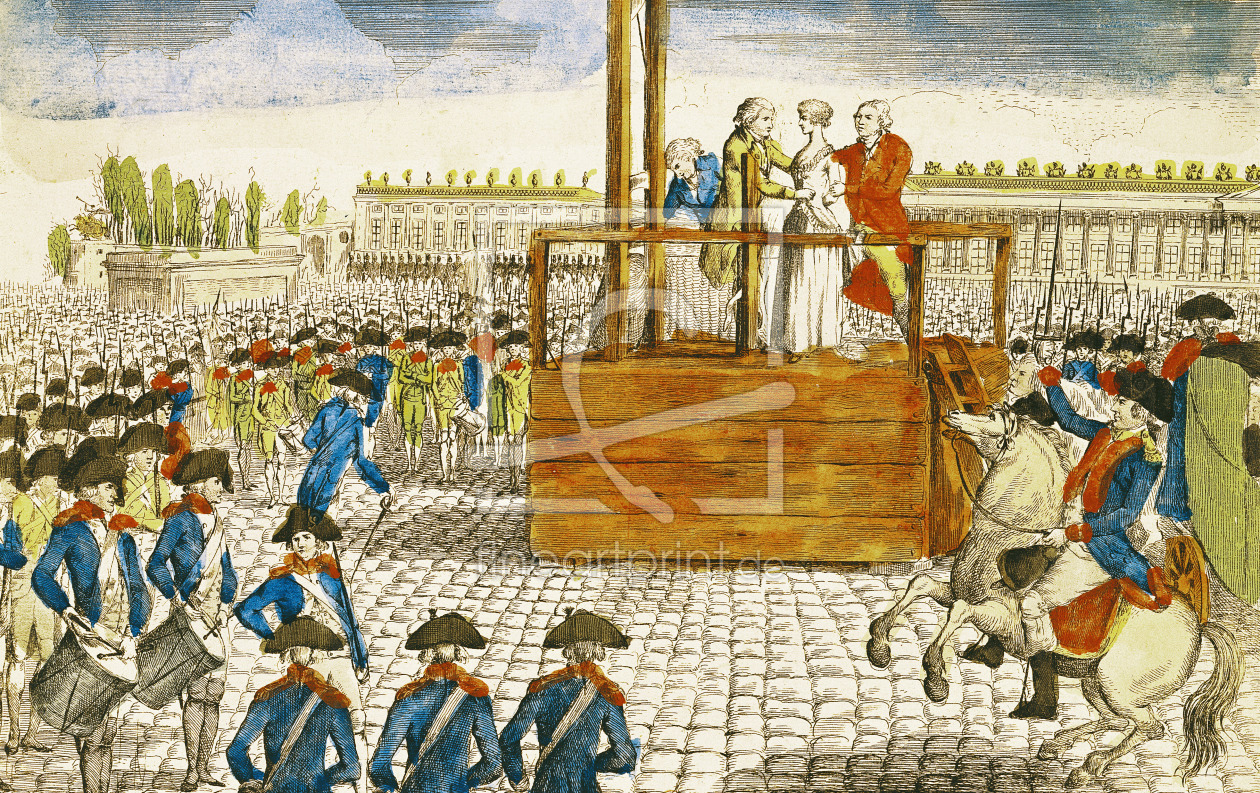 Bild-Nr.: 31001957 Execution of Marie-Antoinette in the Place de la Revolution, 16th October 1793 erstellt von Anonyme Künstler