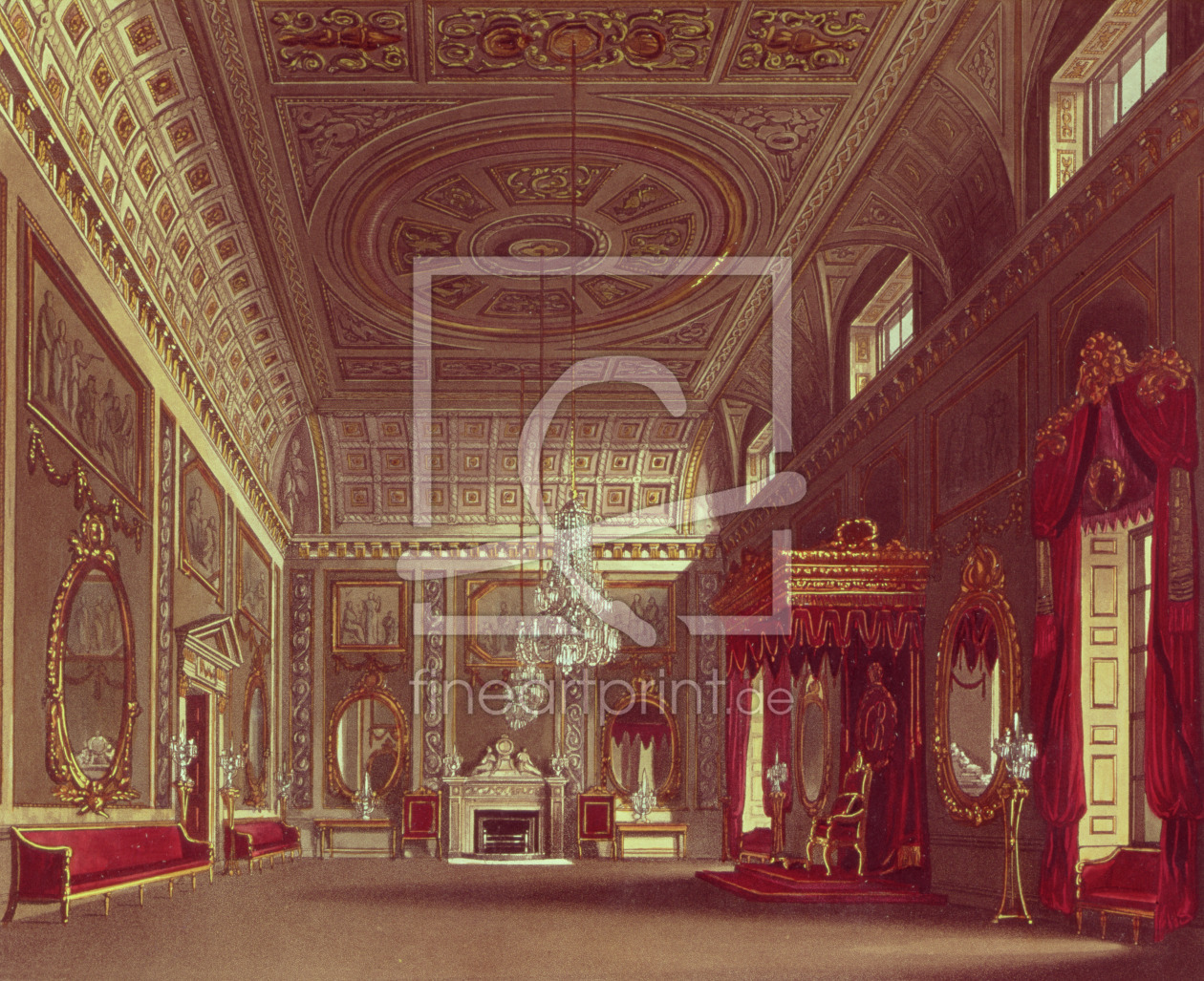 Bild-Nr.: 31002061 The Saloon, Buckingham Palace from Pyne's 'Royal Residences', 1818 erstellt von Pyne, William Henry