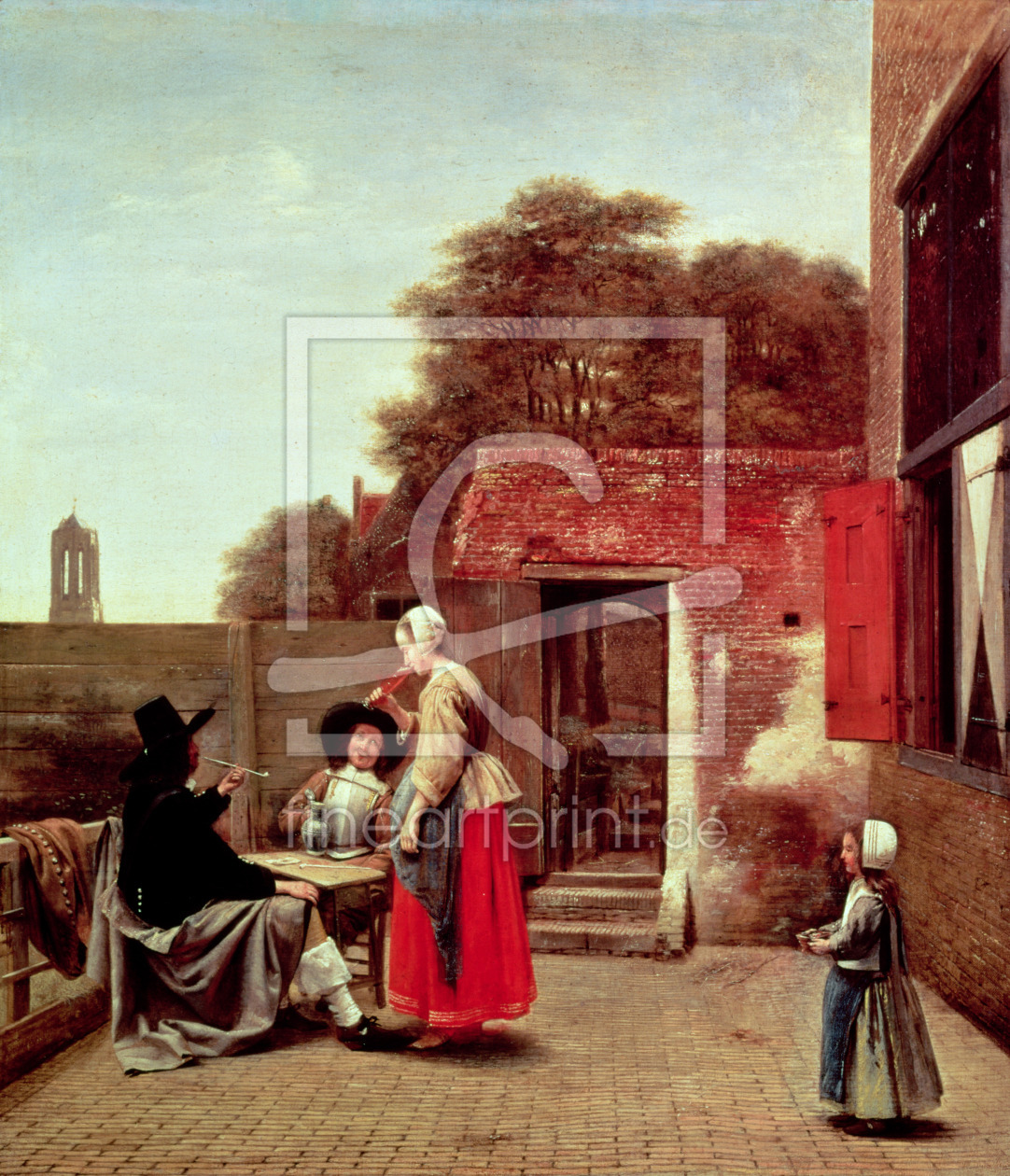 Bild-Nr.: 31002126 A Dutch Courtyard, c.1658-60 erstellt von Hooch, Pieter de