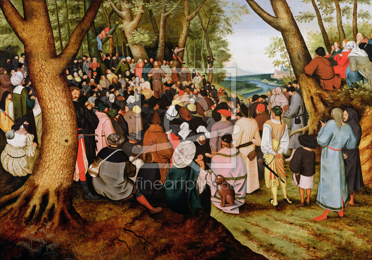 Bild-Nr.: 31002140 Landscape with St. John the Baptist Preaching erstellt von Brueghel, Pieter the Younger