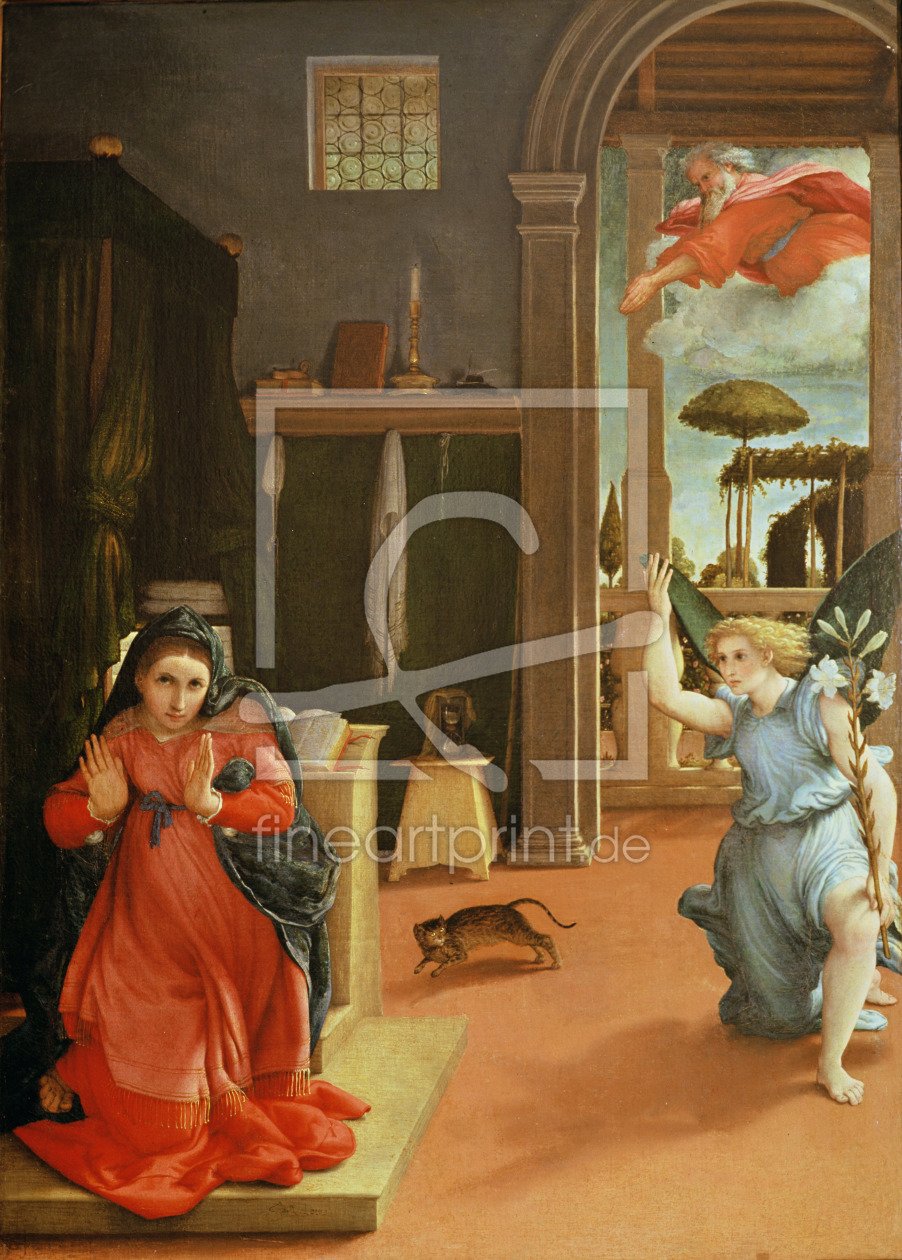 Bild-Nr.: 31002157 The Annunciation, c.1534-35 erstellt von Lotto, Lorenzo