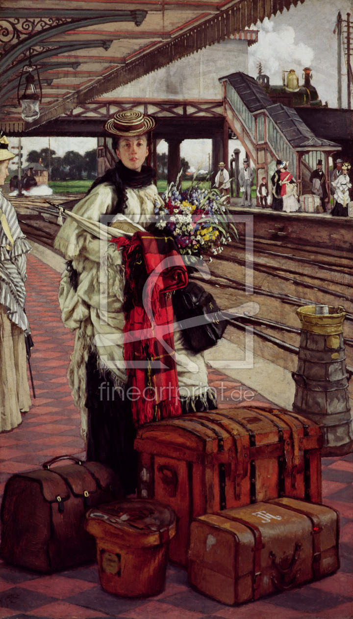 Bild-Nr.: 31002163 Waiting at the Station, Willesden Junction, c.1874 erstellt von Tissot, James Jacques Joseph