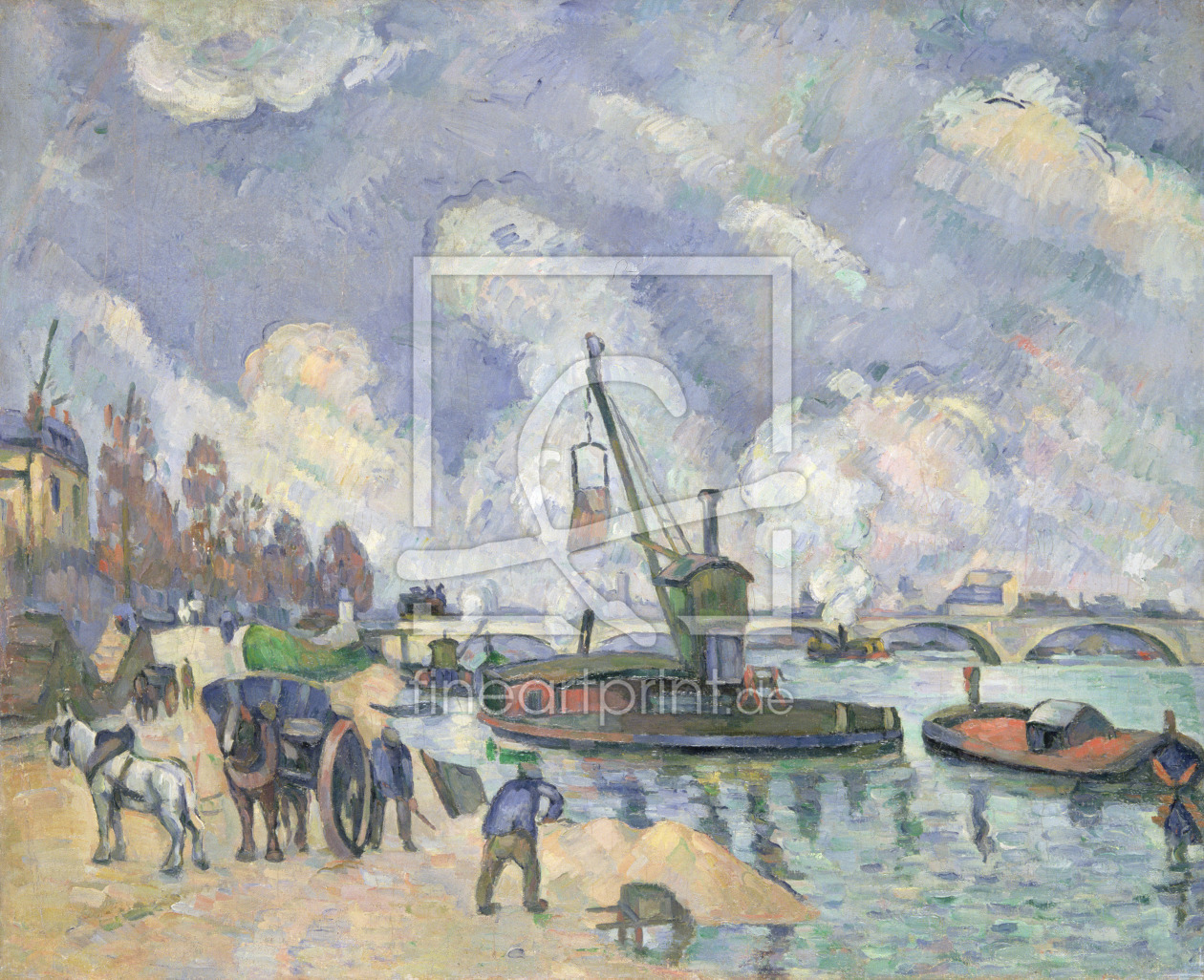 Bild-Nr.: 31002194 Quai de Bercy, Paris, 1873-75 erstellt von Cezanne, Paul