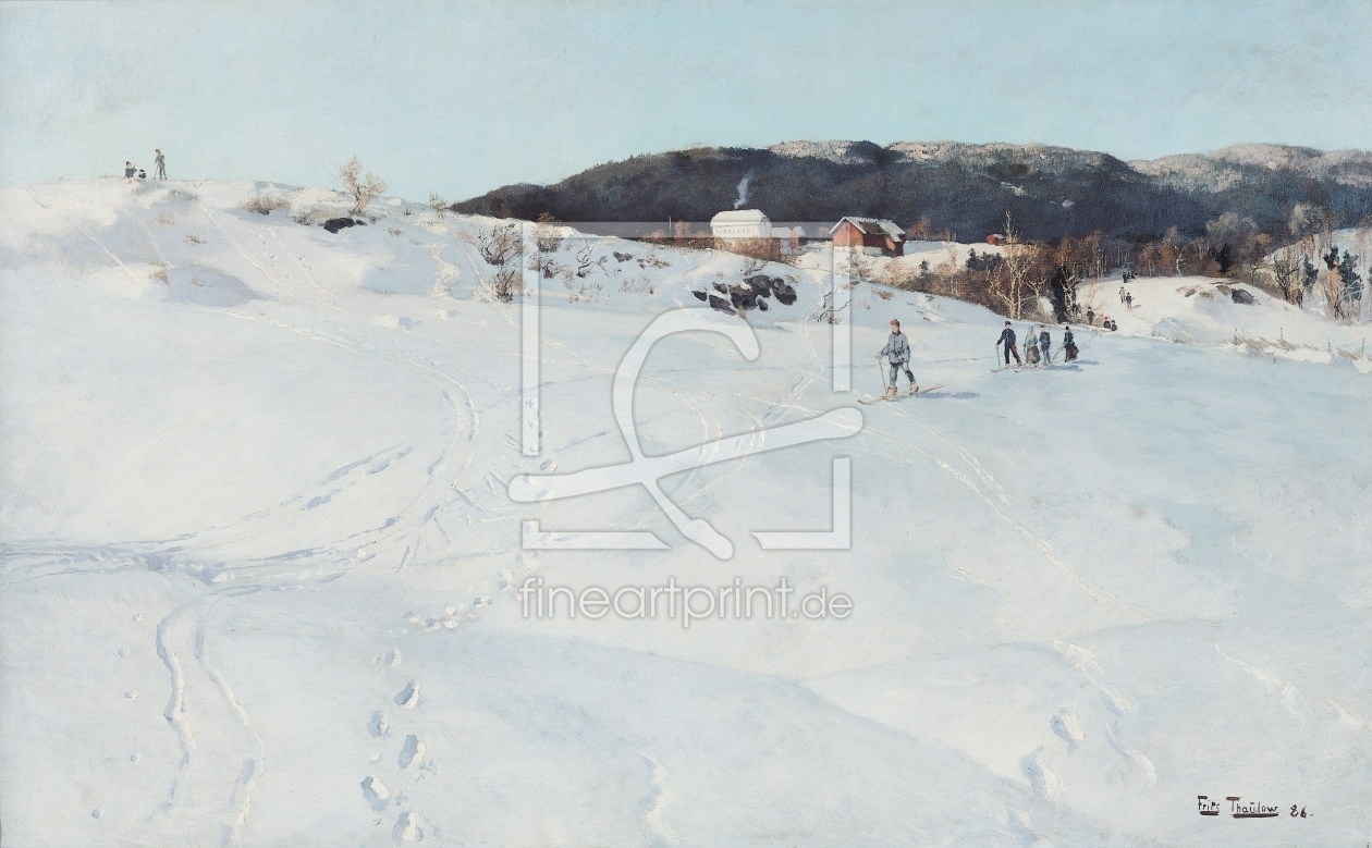 Bild-Nr.: 31002293 A Winter's Day in Norway, 1886 erstellt von Thaulow, Fritz