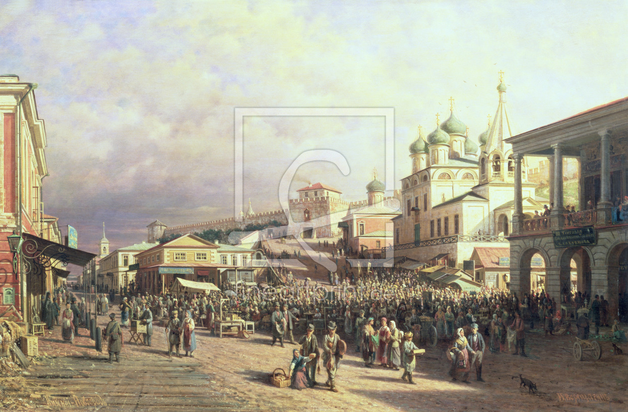 Bild-Nr.: 31002360 Market in Nishny, Novgorod, 1872 erstellt von Weretshchagin, Piotr Petrovitch