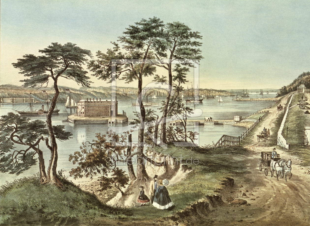 Bild-Nr.: 31002443 Staten Island and the Narrows from Fort Hamilton erstellt von Currier, Nathaniel and Ives, J.M.
