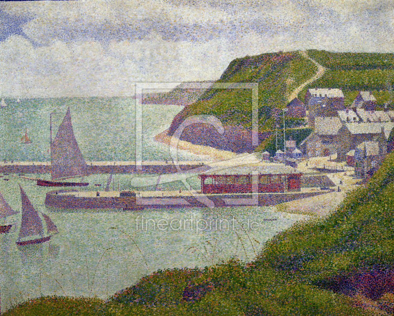 Bild-Nr.: 31002515 Harbour at Port-en-Bessin at High Tide, 1888 erstellt von Seurat, Georges Pierre