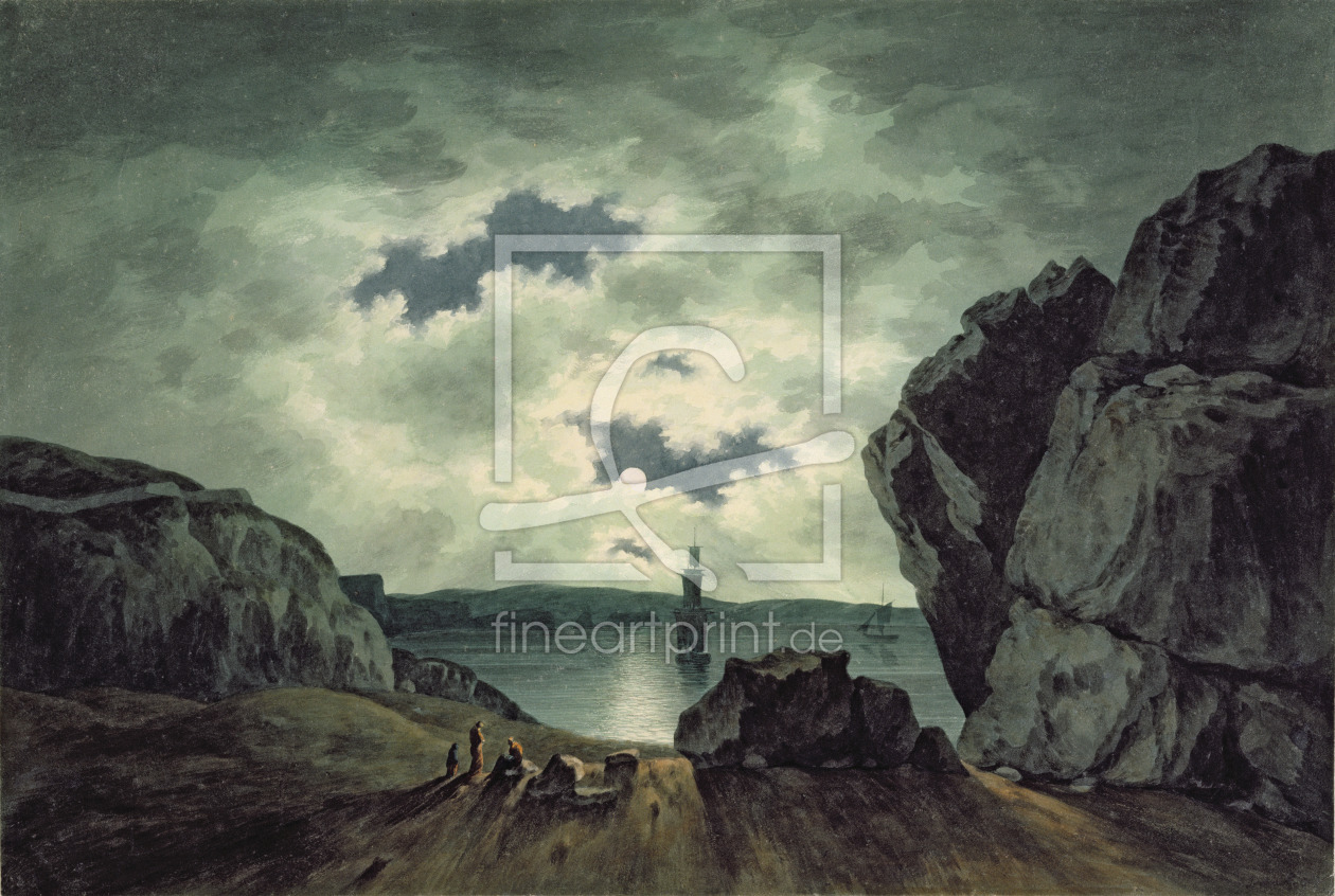 Bild-Nr.: 31002714 Bay Scene in Moonlight, 1787 erstellt von Smith, John Warwick