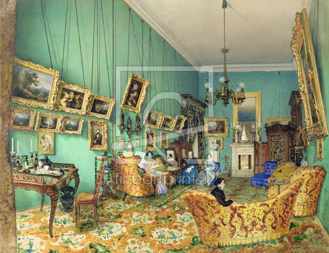 Bild-Nr.: 31002718 Interior of a living room, 1847 erstellt von 