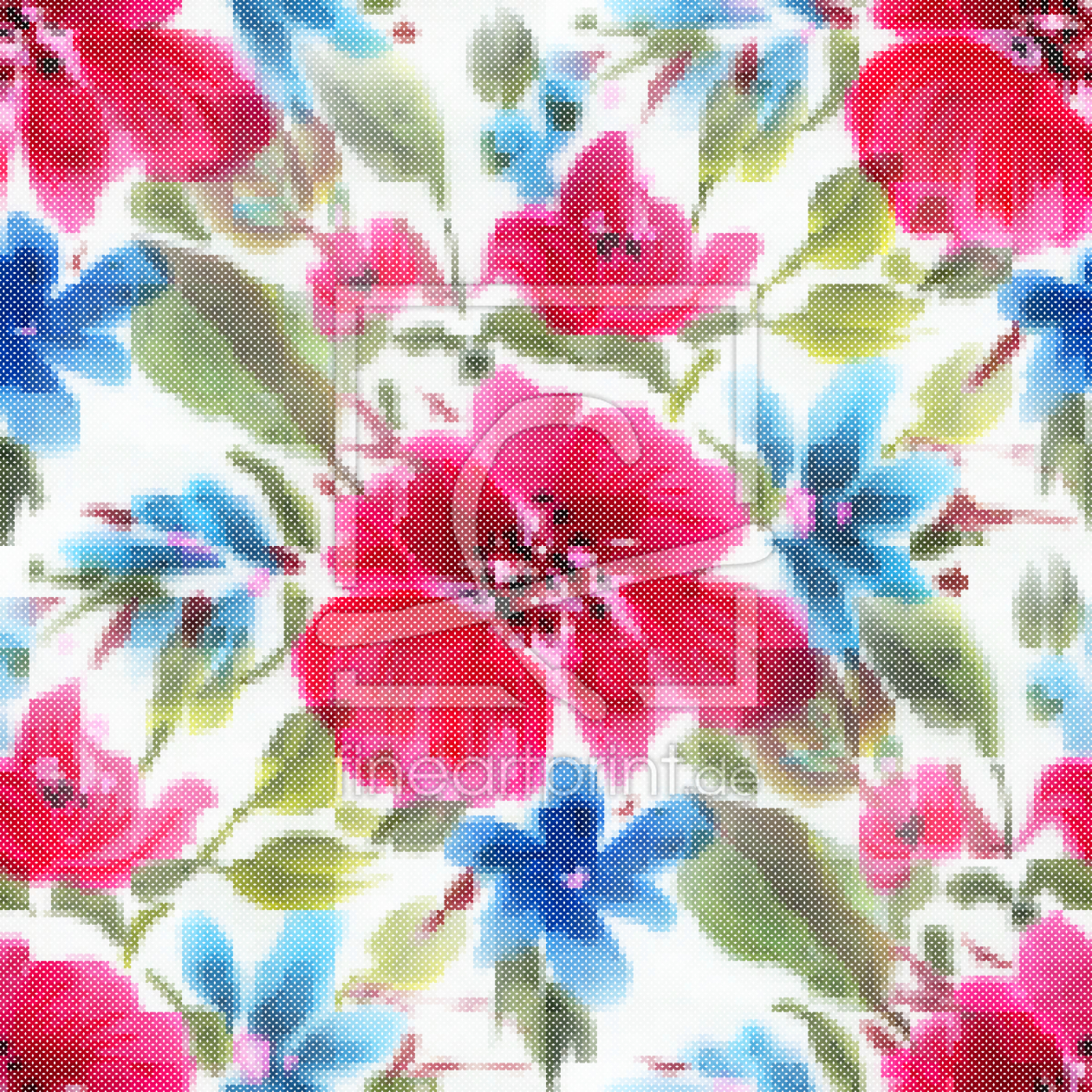 Bild-Nr.: 9012752 Florale Stickerei Art erstellt von patterndesigns-com