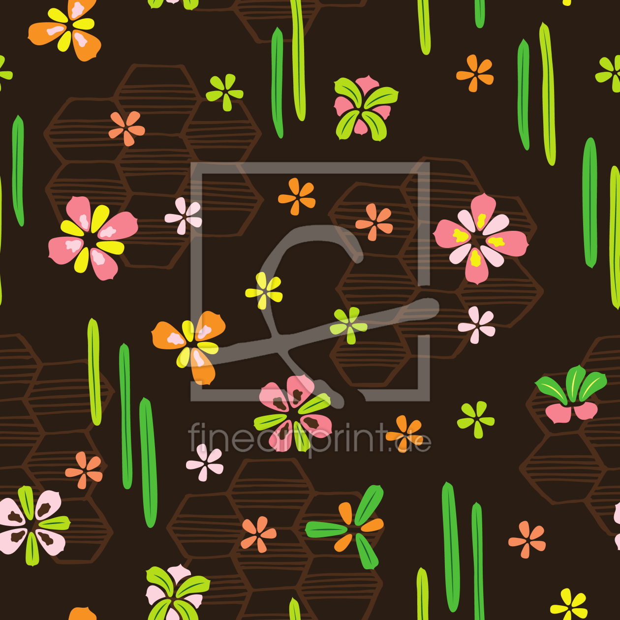 Bild-Nr.: 9012757 Tokyo Blumen erstellt von patterndesigns-com