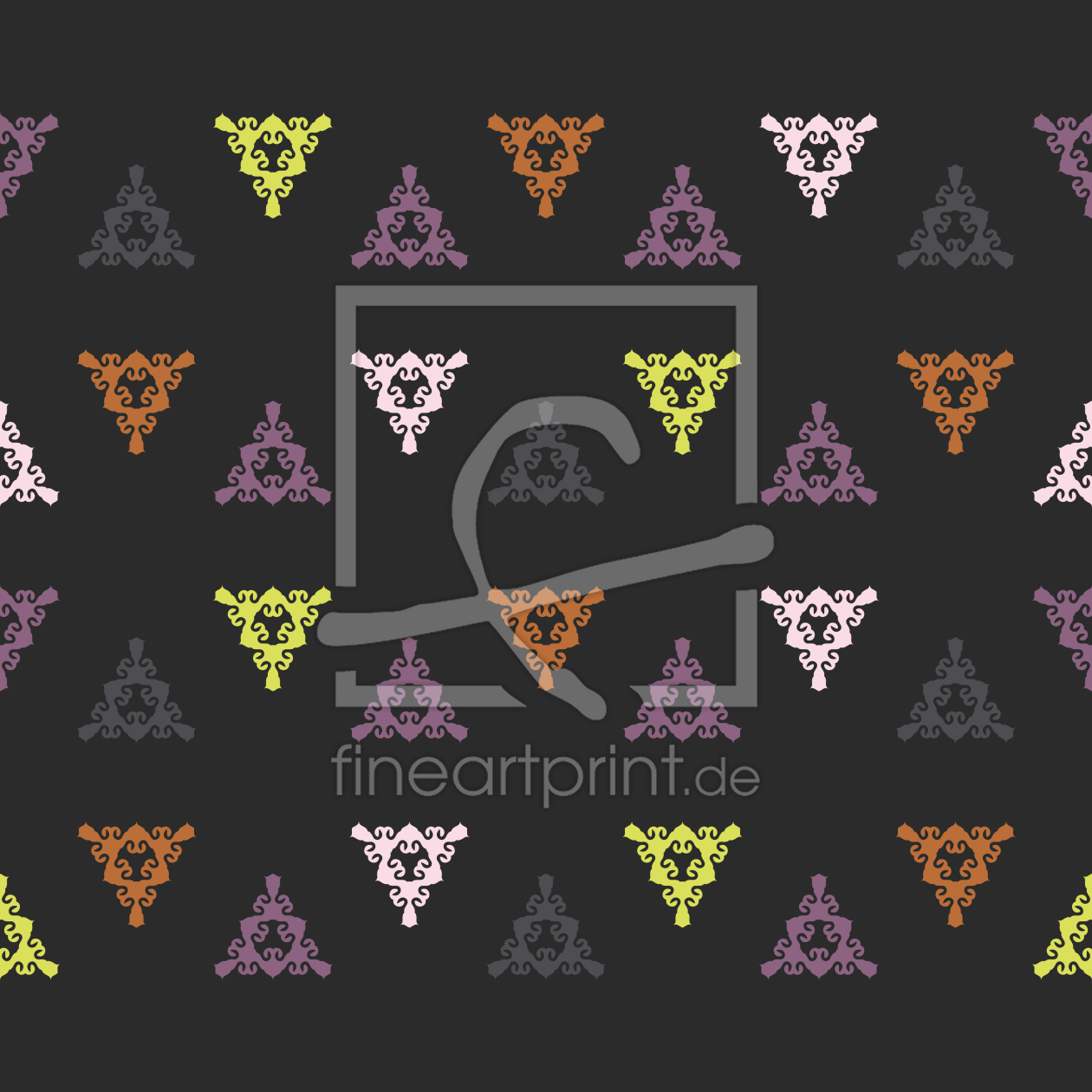 Bild-Nr.: 9013700 Florale Dreiecke erstellt von patterndesigns-com