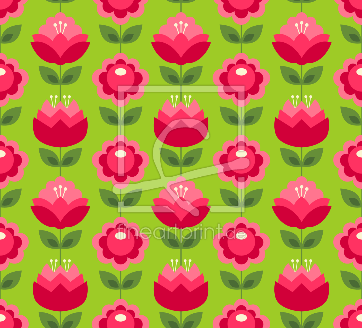 Bild-Nr.: 9013742 Retro Blumen-Power erstellt von patterndesigns-com