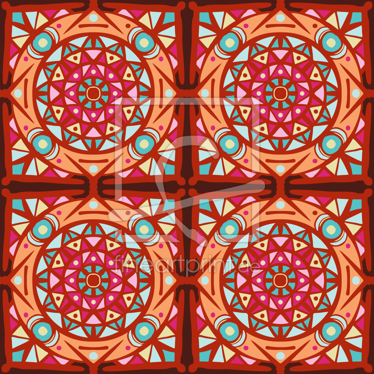 Bild-Nr.: 9013751 Kirchenfenster Mosaik erstellt von patterndesigns-com
