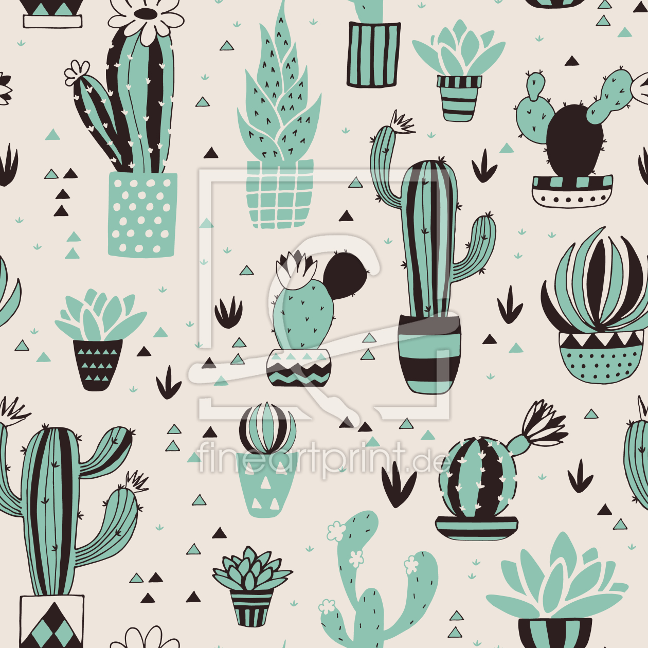 Bild-Nr.: 9014996 Kaktus-Blumen erstellt von patterndesigns-com