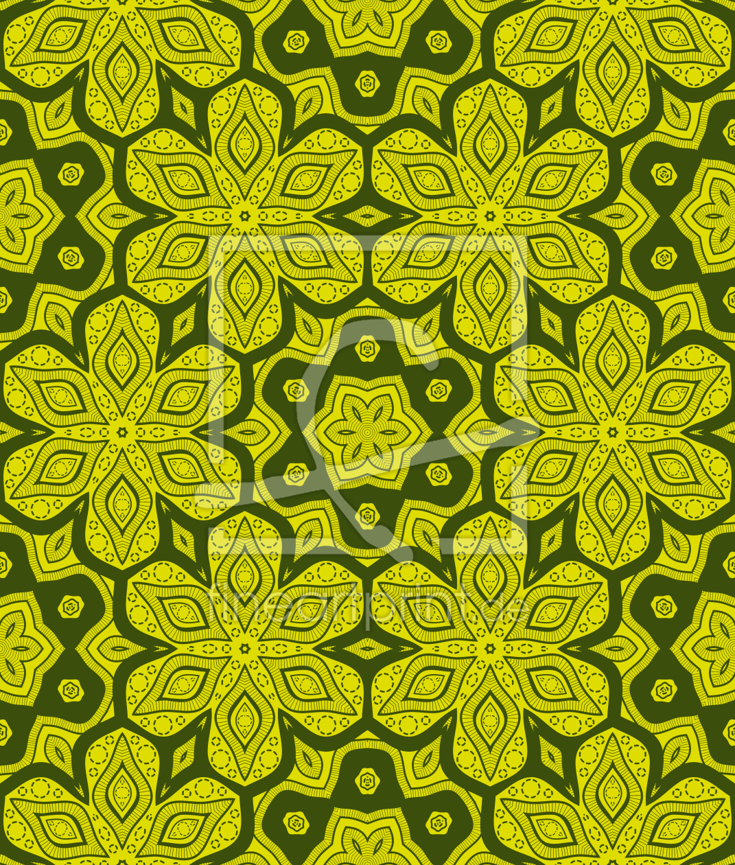 Bild-Nr.: 9015521 Floral in Sechsecken erstellt von patterndesigns-com