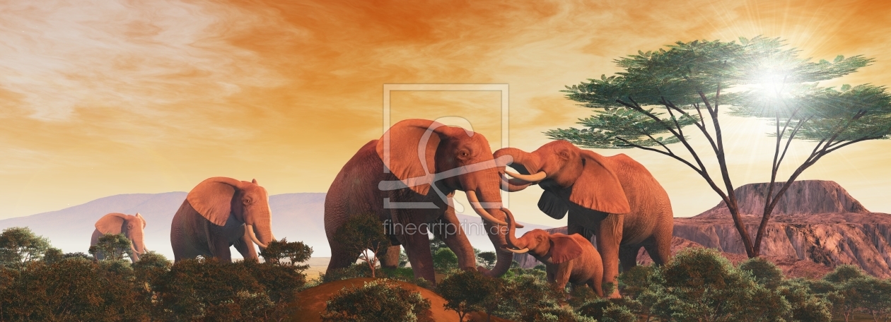 Bild-Nr.: 9873908 Elefanten erstellt von pixelklaus
