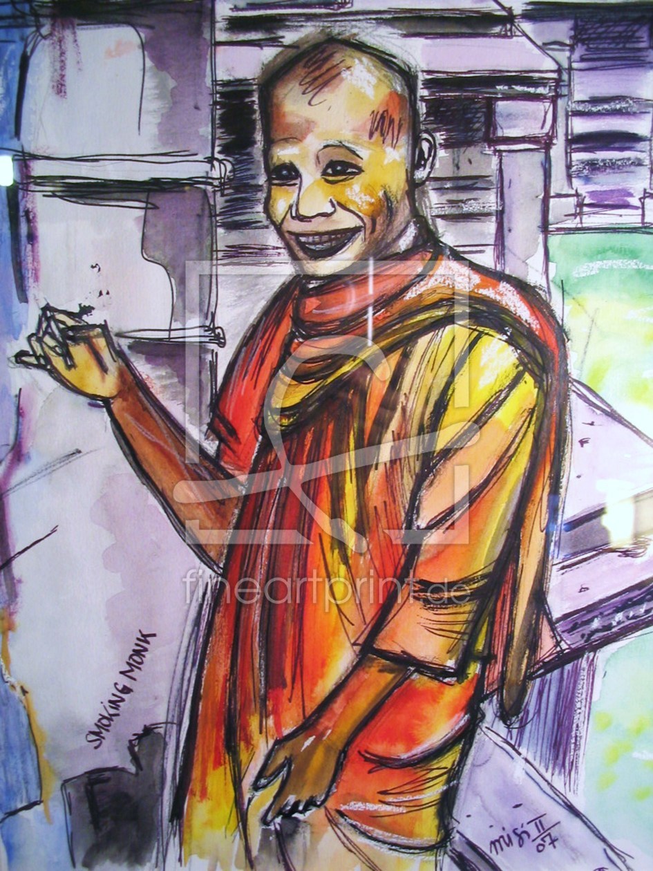 Bild-Nr.: 9982522 smoking monk erstellt von MISI