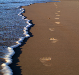 Fußabdrücke im Sand/9596034