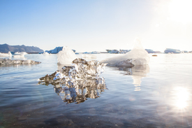 Eis in der Gletscherlagune von Jökulsarlon, Island/10658634