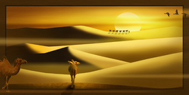 Kamele in der Wüste /11327259